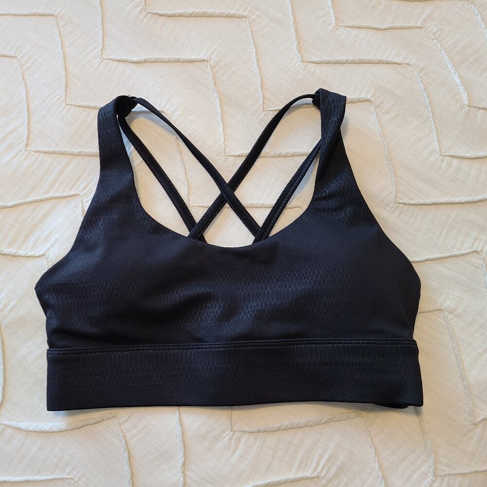 Zyia Black Venom Light n Tight Strappy Bra